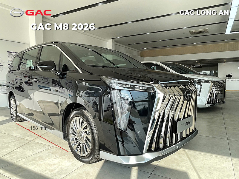 Khoảng sáng gầm xe GAC M8 2026