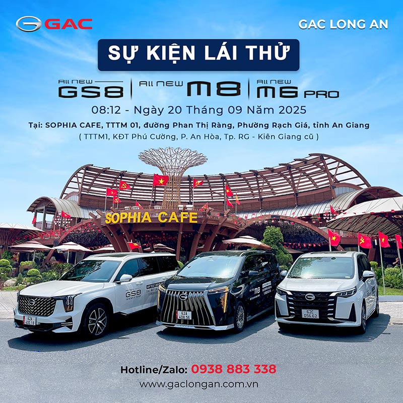 Sự kiện lái thử xe GAC tại Rach Giá - Kiên Giang