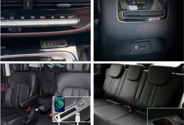 Trang bị 7 cổng sạc thuận tiện cho khách hàng Trang bị 7 cổng sạc thuận tiện cho khách hàng