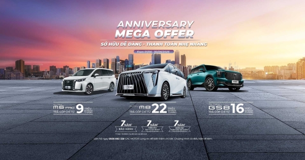 Chương trình ưu đãi các dòng xe GAC MOTOR tháng 06 2025