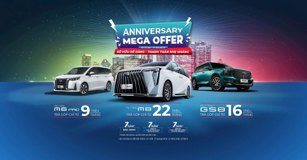 Cơ hội cuối cùng trong năm! Sở hữu xe GAC MOTOR tháng 08.2025 với Ưu đãi cực hấp dẫn!