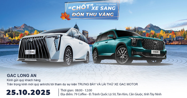 GAC LONG AN tổ chức lái thử xe GAC tại 79 Coffee Cần Giuộc 