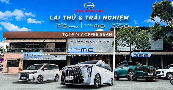 GAC MOTOR Long An tổ chức sự kiện lái thử tại An Coffee Bean ngày 14-06-2025
