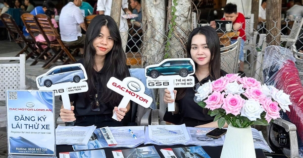 GAC MOTOR Long An tổ chức Thành công sự kiện lái thử tại Nét Xưa Cà phê