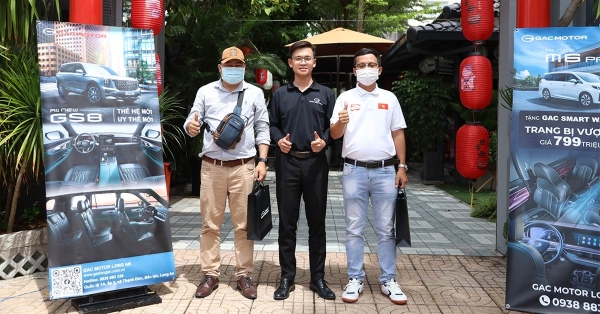 GAC MOTOR Long An tổ chức Thành công sự kiện lái thử tại Cầm Thi Food & Coffee